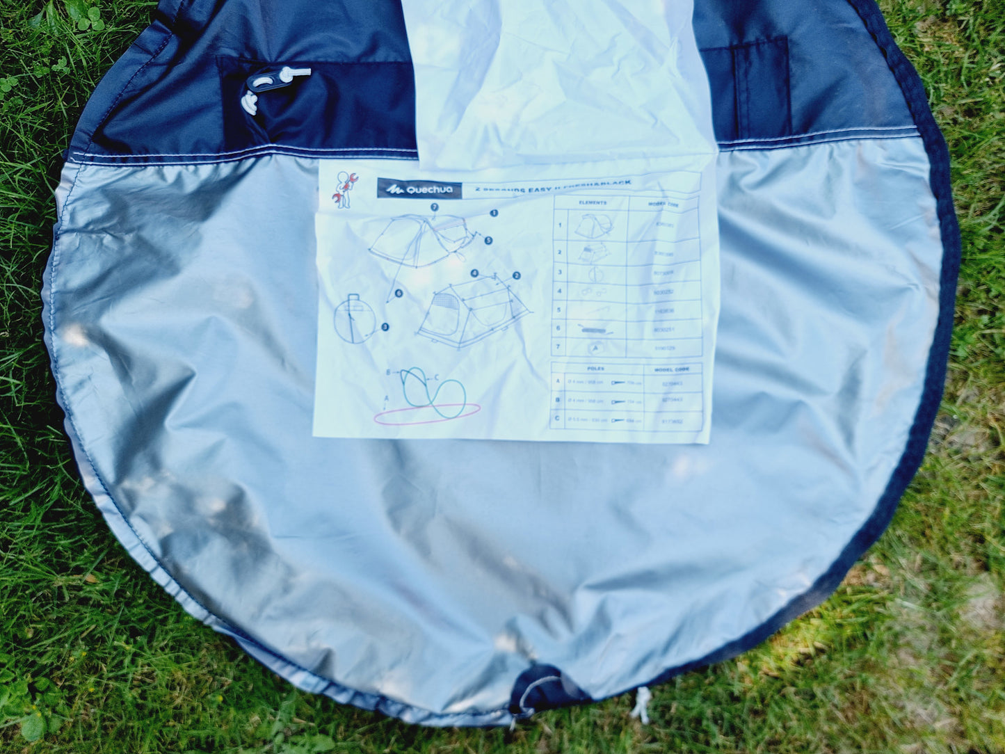 Tente Quechua 2 Seconds 2 – Fresh & Black – 2 personnes