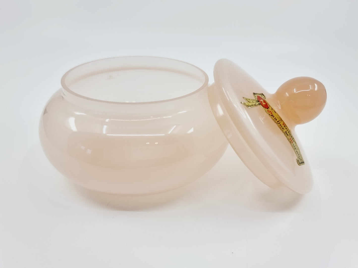 Bonbonnière en véritable Opaline de Murano