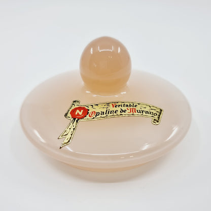 Bonbonnière en véritable Opaline de Murano