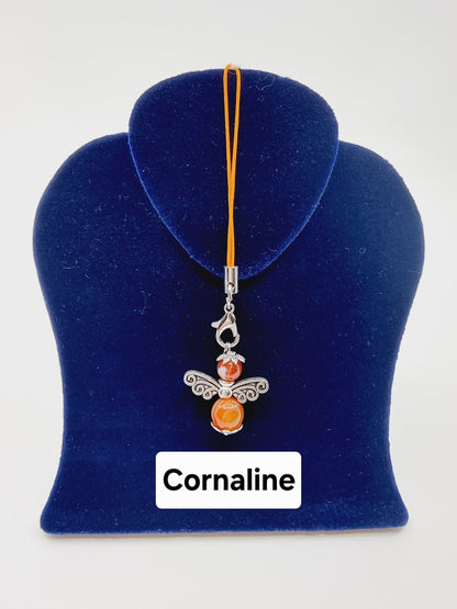 Ange porte-bonheur - Cornaline