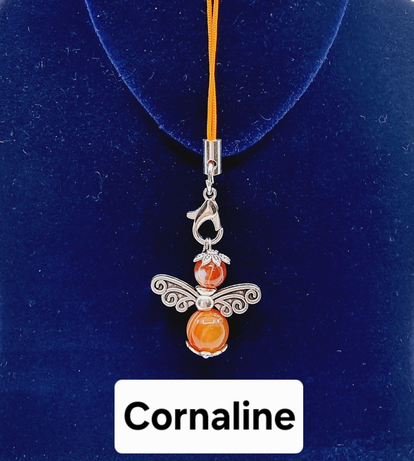 Ange porte-bonheur - Cornaline