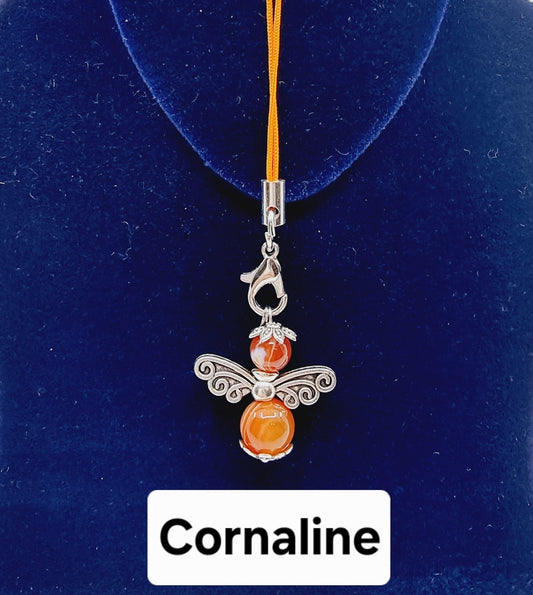Ange porte-bonheur - Cornaline
