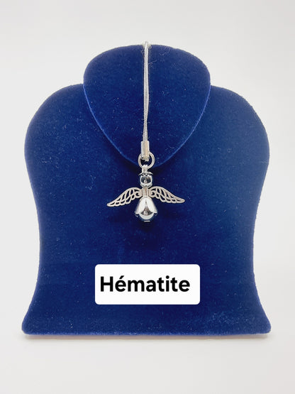 Ange porte-bonheur - Hématite