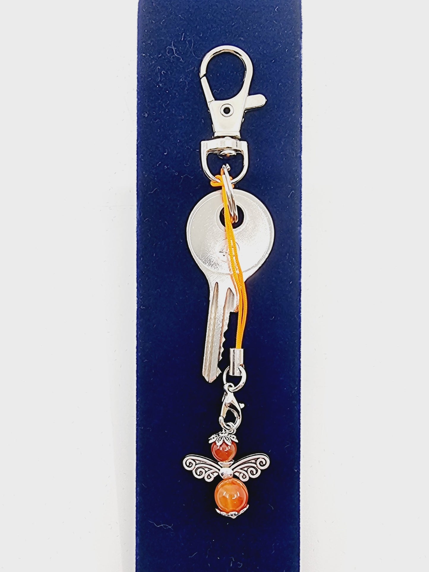 Ange porte-bonheur - Cornaline