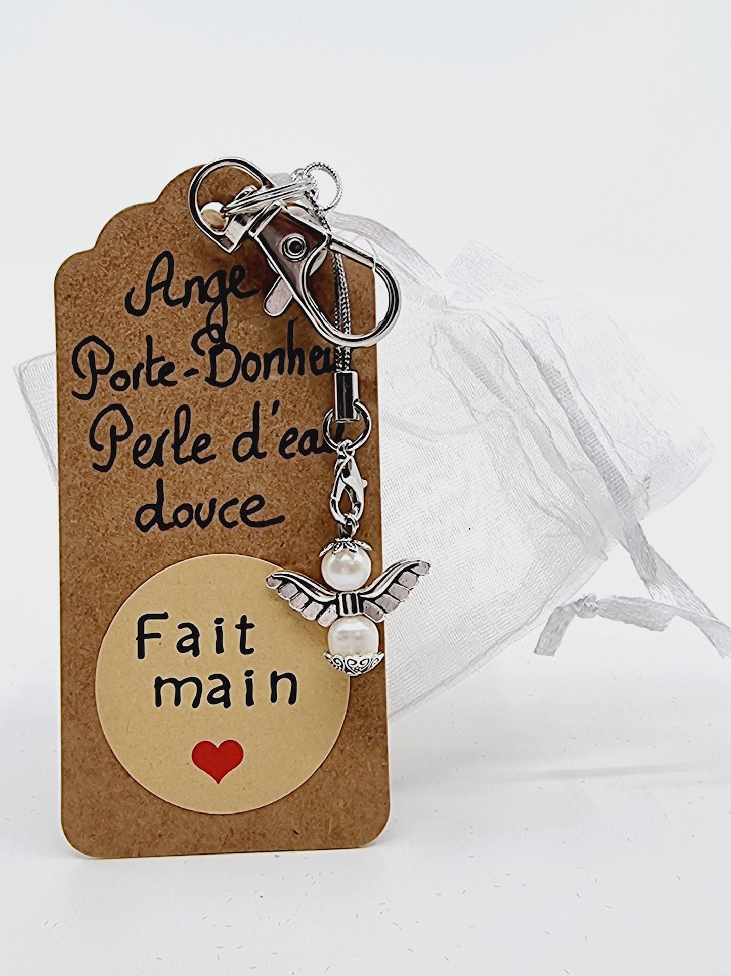 Ange porte-bonheur - Perle d'eau douce
