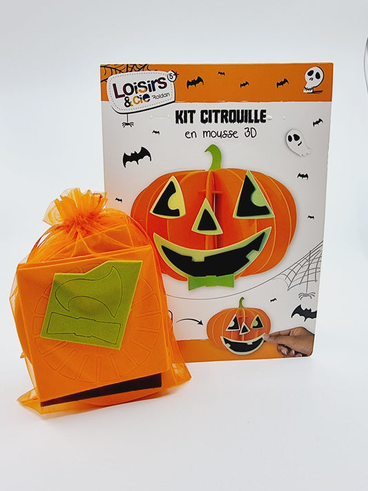 Kit citrouille 3D en mousse