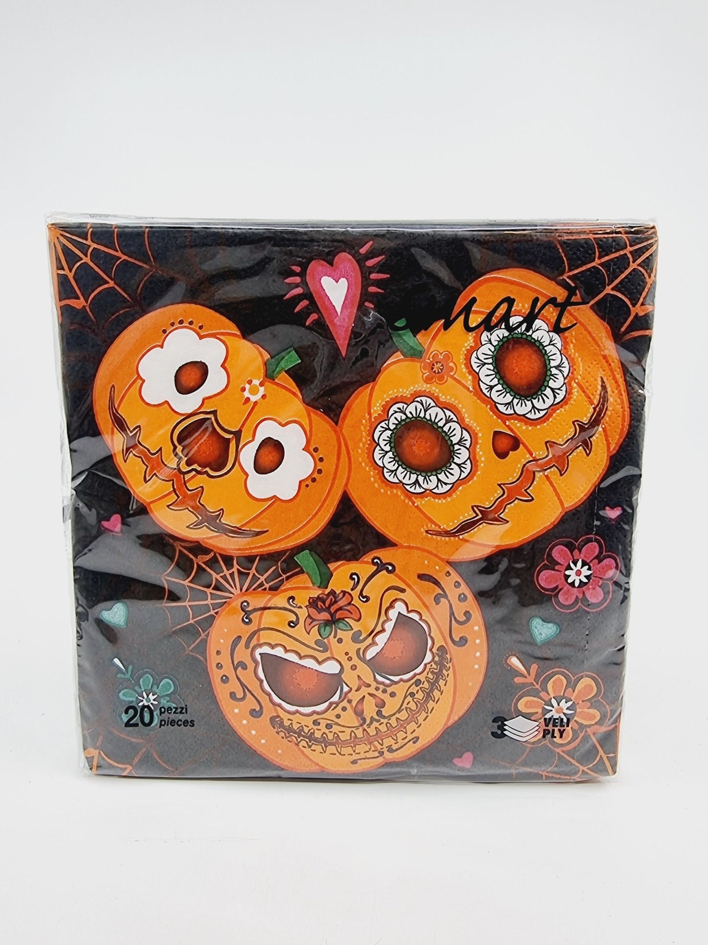 Serviette en papier - Trio de citrouilles (20 pièces)