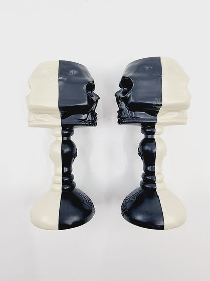 Tête de mort lumineuse (2 pièces)
