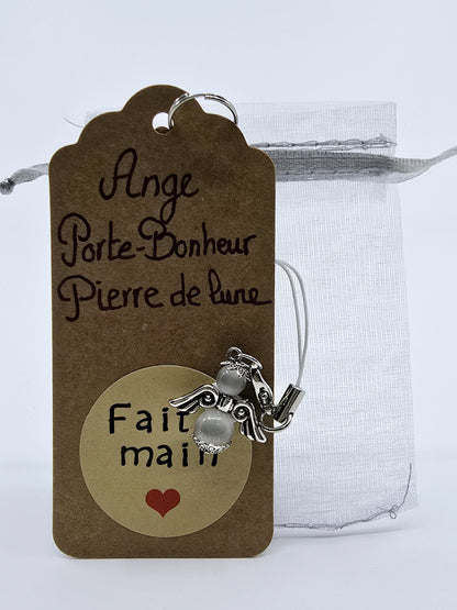 Ange porte-bonheur - Pierre de lune