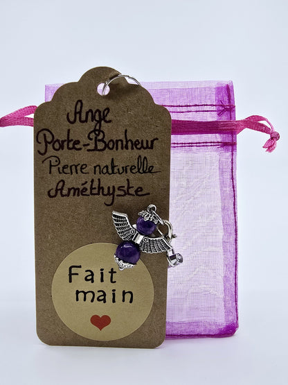Ange porte-bonheur - Améthyste