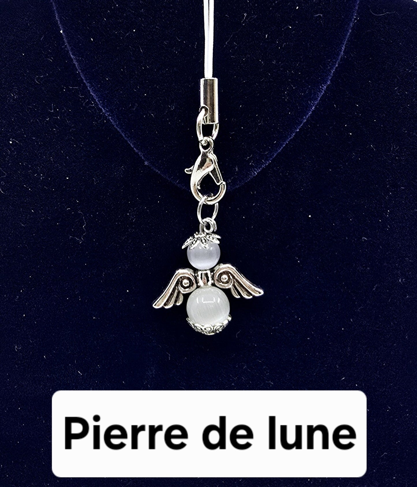 Ange porte-bonheur - Pierre de lune