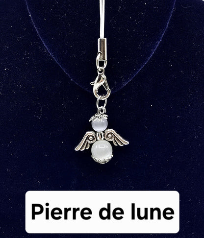 Ange porte-bonheur - Pierre de lune