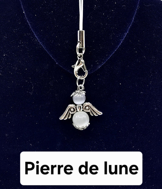 Ange porte-bonheur - Pierre de lune