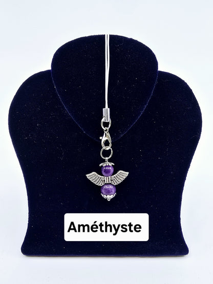 Ange porte-bonheur - Améthyste