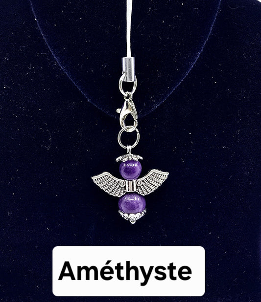 Ange porte-bonheur - Améthyste