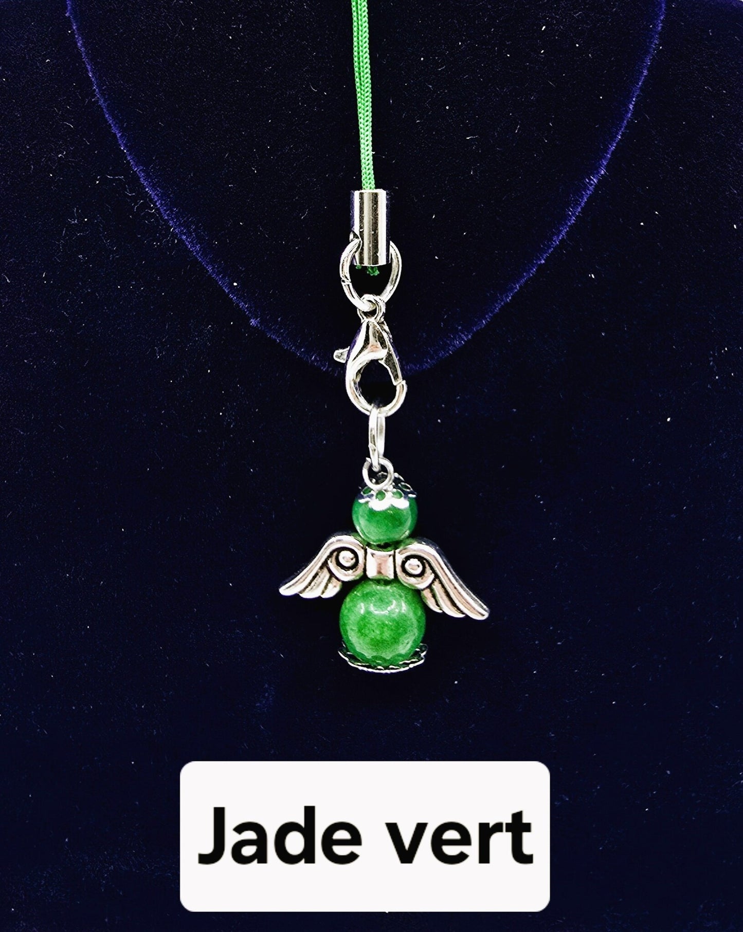 Ange porte-bonheur - Jade vert