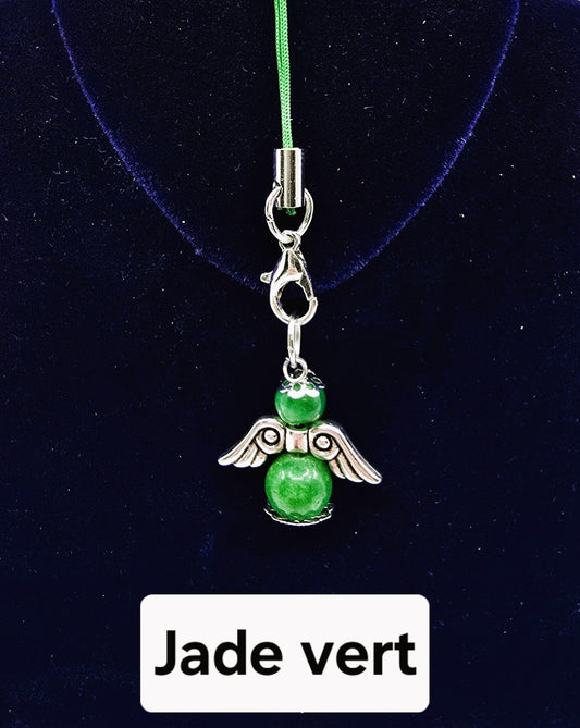 Ange porte-bonheur - Jade vert