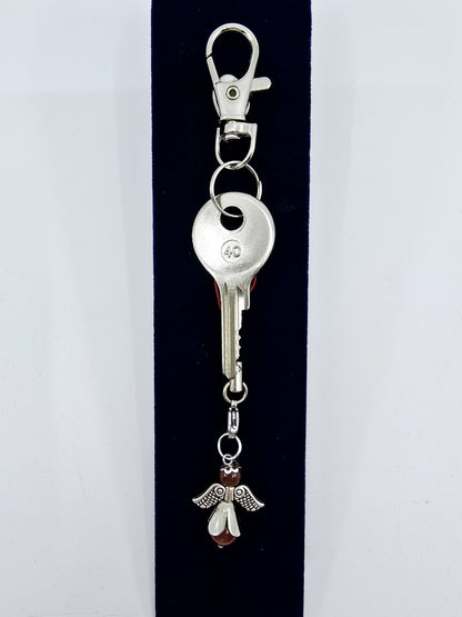 Ange porte-bonheur - Agate rouge