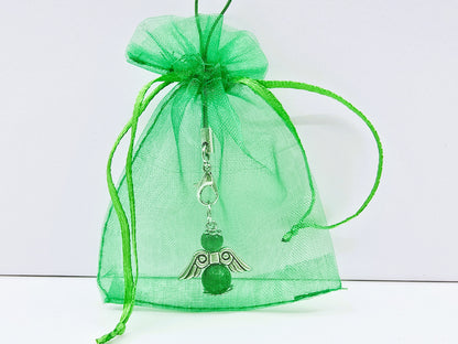 Ange porte-bonheur - Jade vert