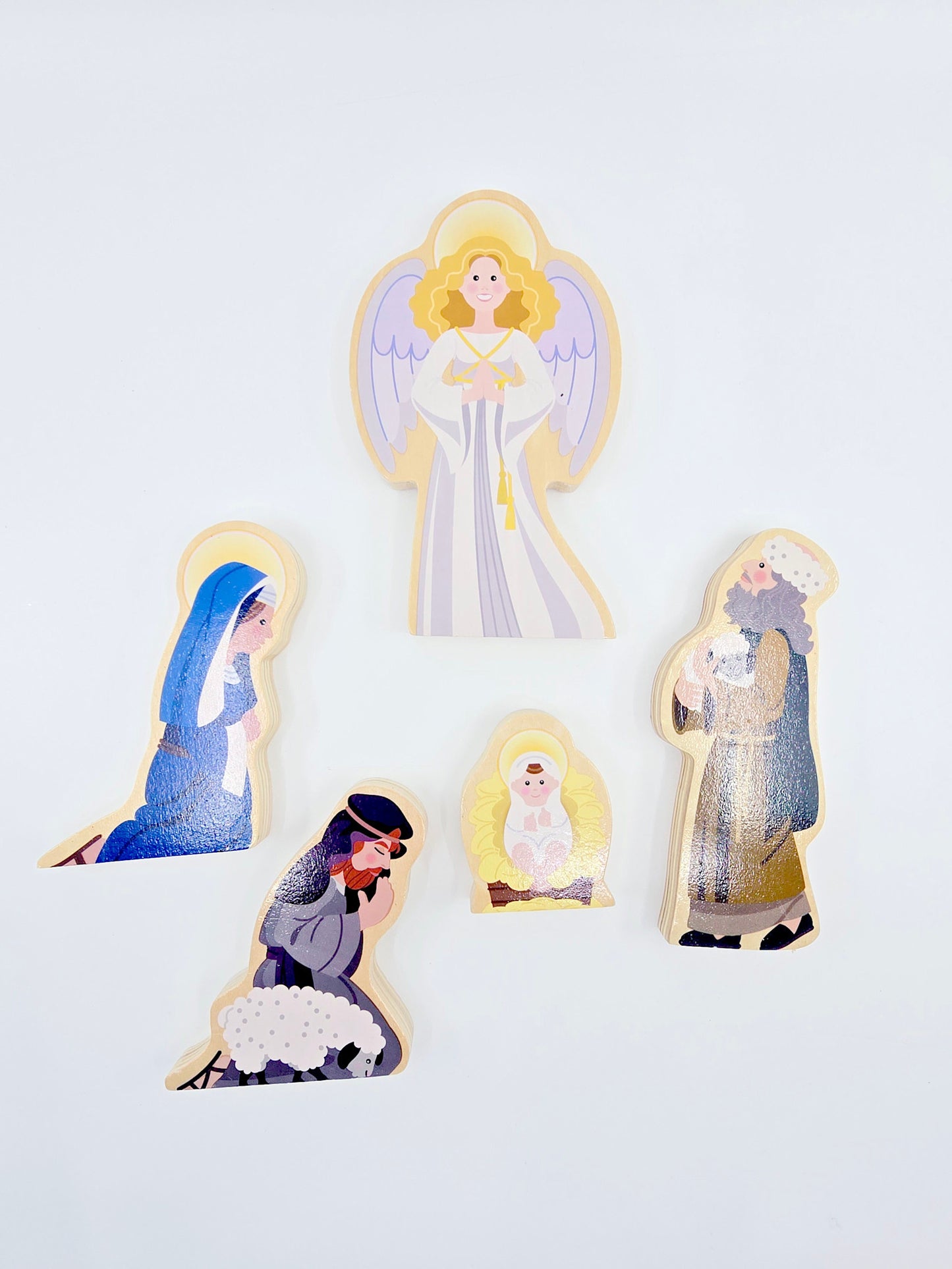 Crèche de la Nativité en bois