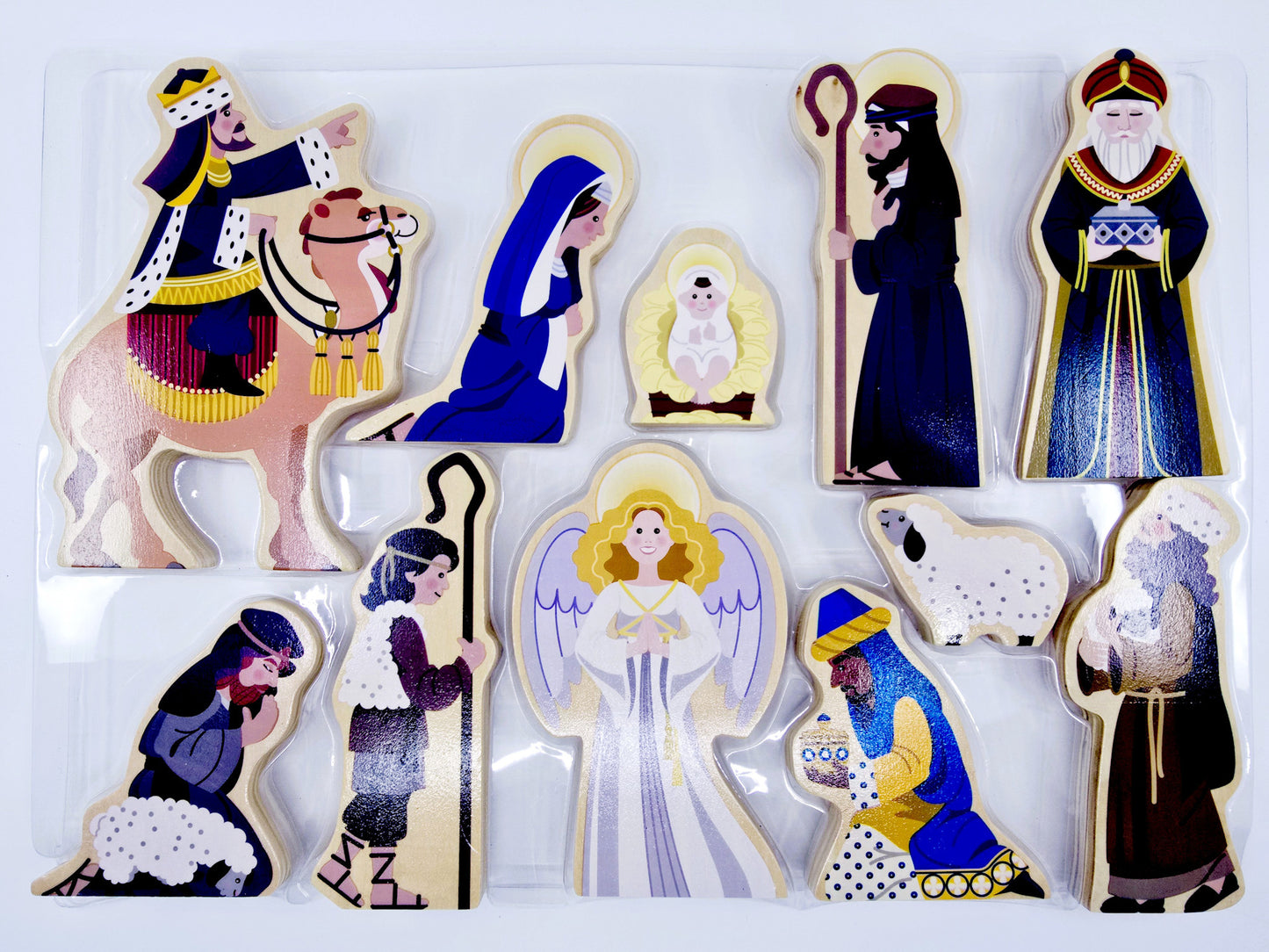 Crèche de la Nativité en bois