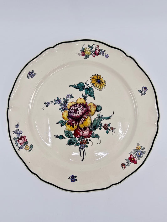 Assiette sur pied - Villeroy & Boch Mettlach 1562