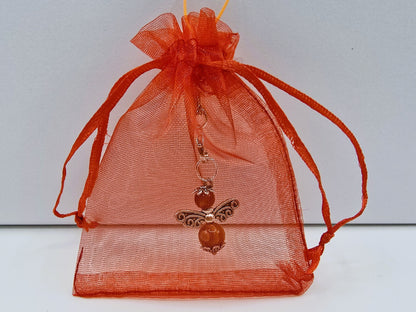 Ange porte-bonheur - Cornaline