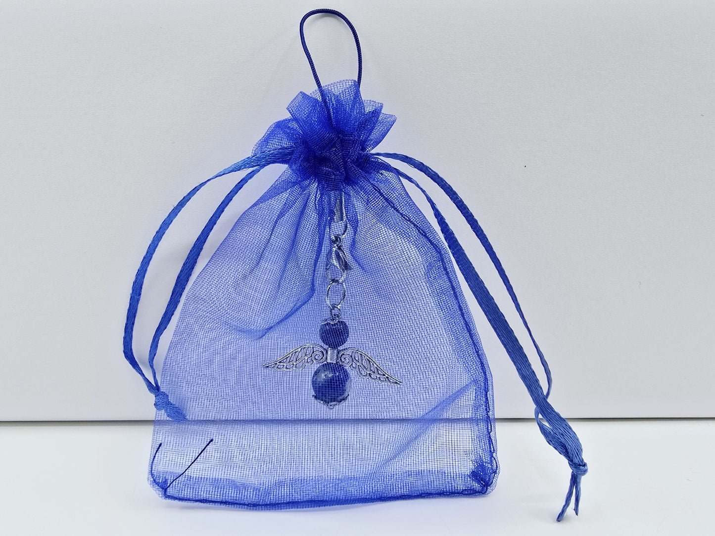 Ange porte-bonheur - Lapis-lazuli avec calcite