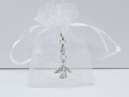 Ange porte-bonheur - Howlite blanche