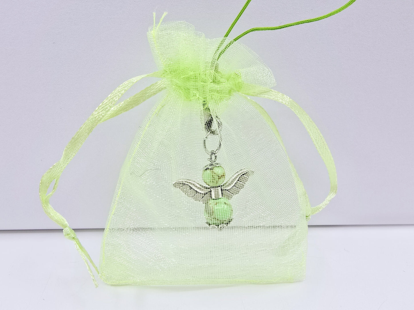 Ange porte-bonheur - Jaspe impérial vert
