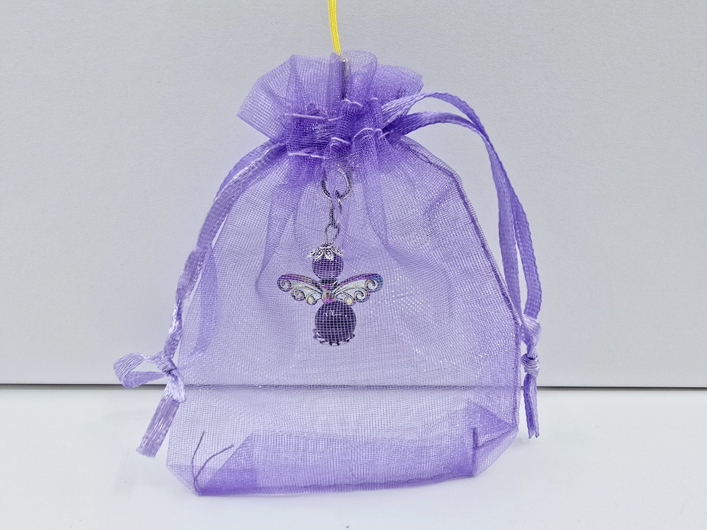 Ange porte-bonheur - Améthyste libellule