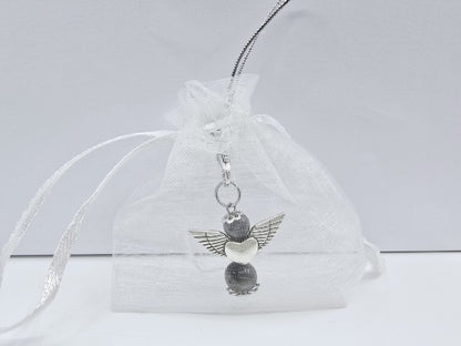 Ange porte-bonheur - Labradorite grise
