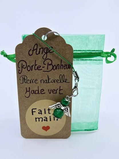 Ange porte-bonheur - Jade vert