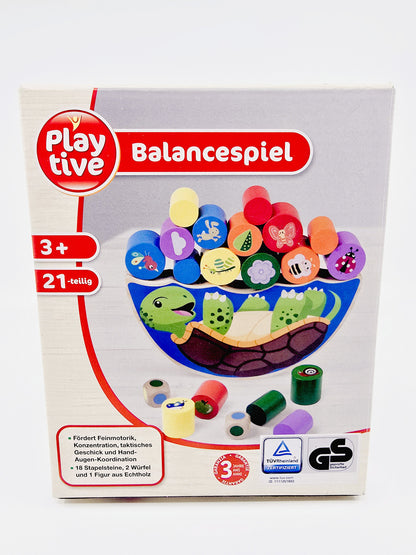 Jeu d'équilibre en bois - Tortue