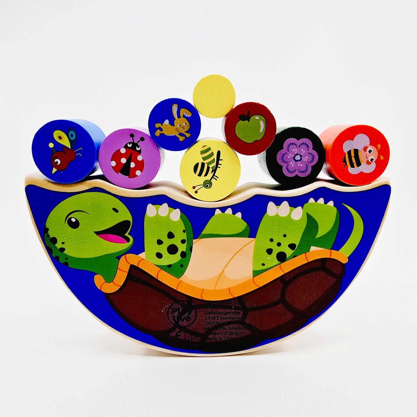 Jeu d'équilibre en bois - Tortue