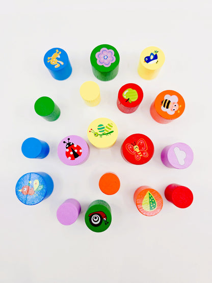 Jeu d'équilibre en bois - Tortue