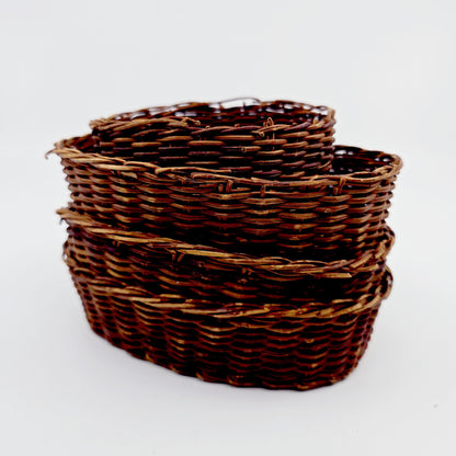 Corbeille en osier (4 pièces)