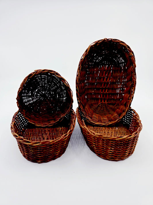 Corbeille en osier (4 pièces)
