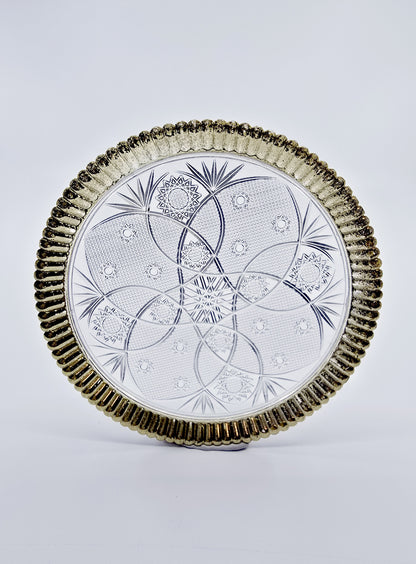 Dessous de verre avec ornements dorés (5 pièces)