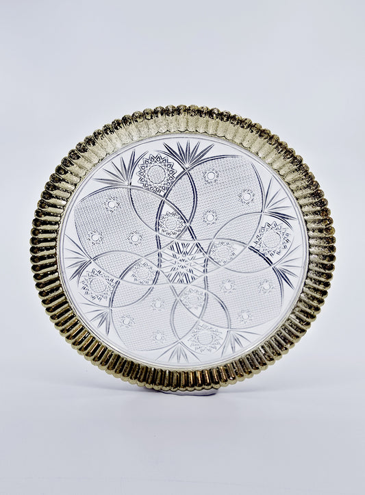 Dessous de verre avec ornements dorés (5 pièces)