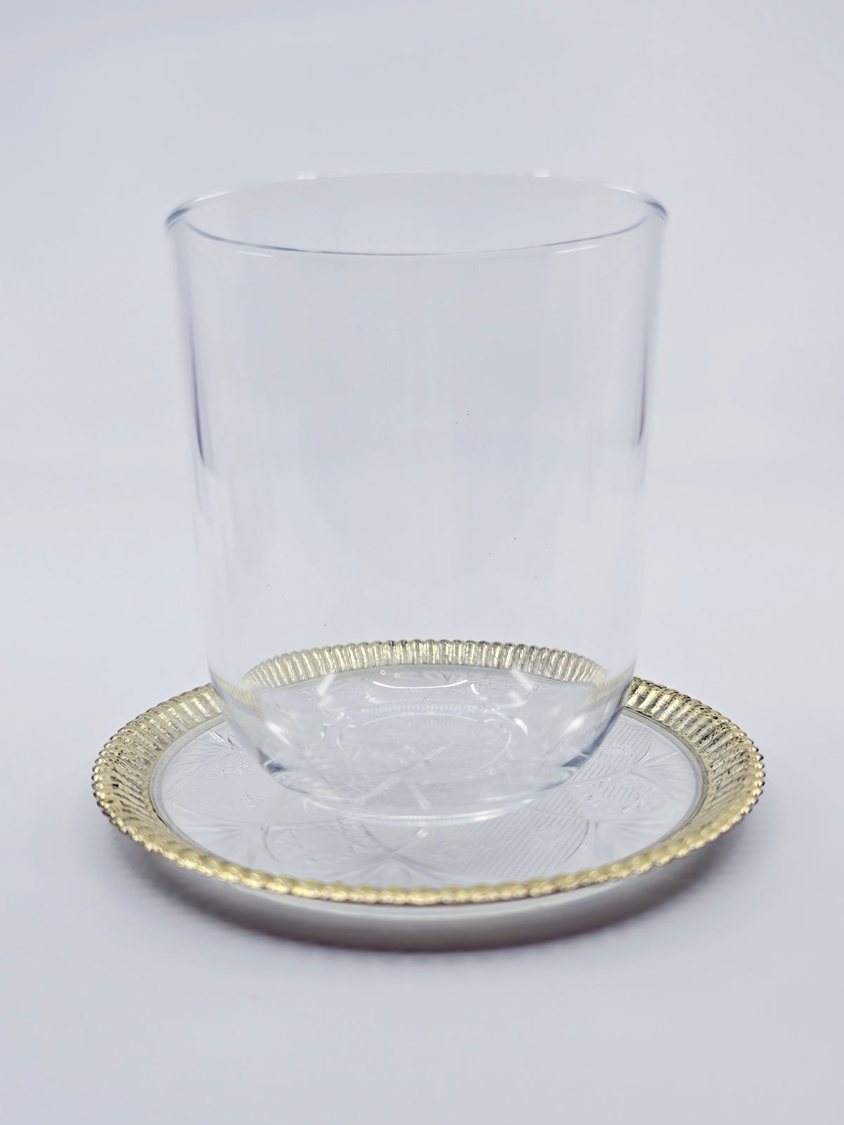 Dessous de verre avec ornements dorés (5 pièces)