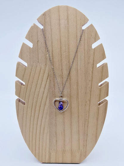 Collier Amor - Agate pourpre