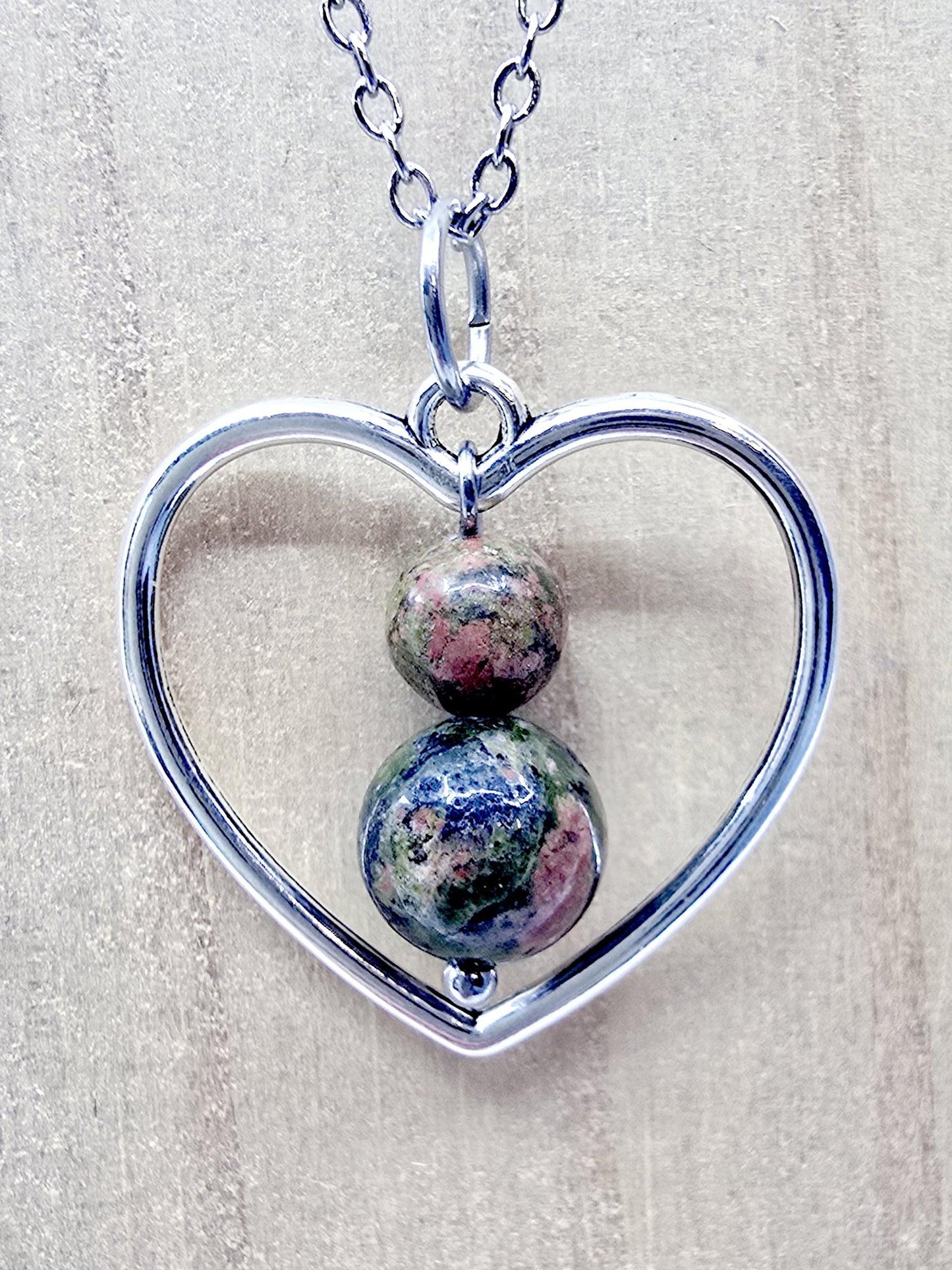 Collier Amor - Unakite