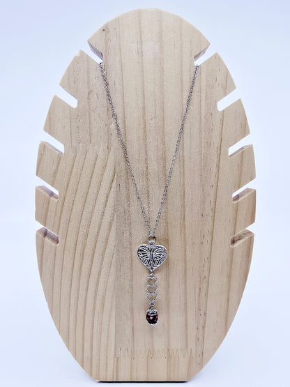 Collier butterfly - Jaspe léopard