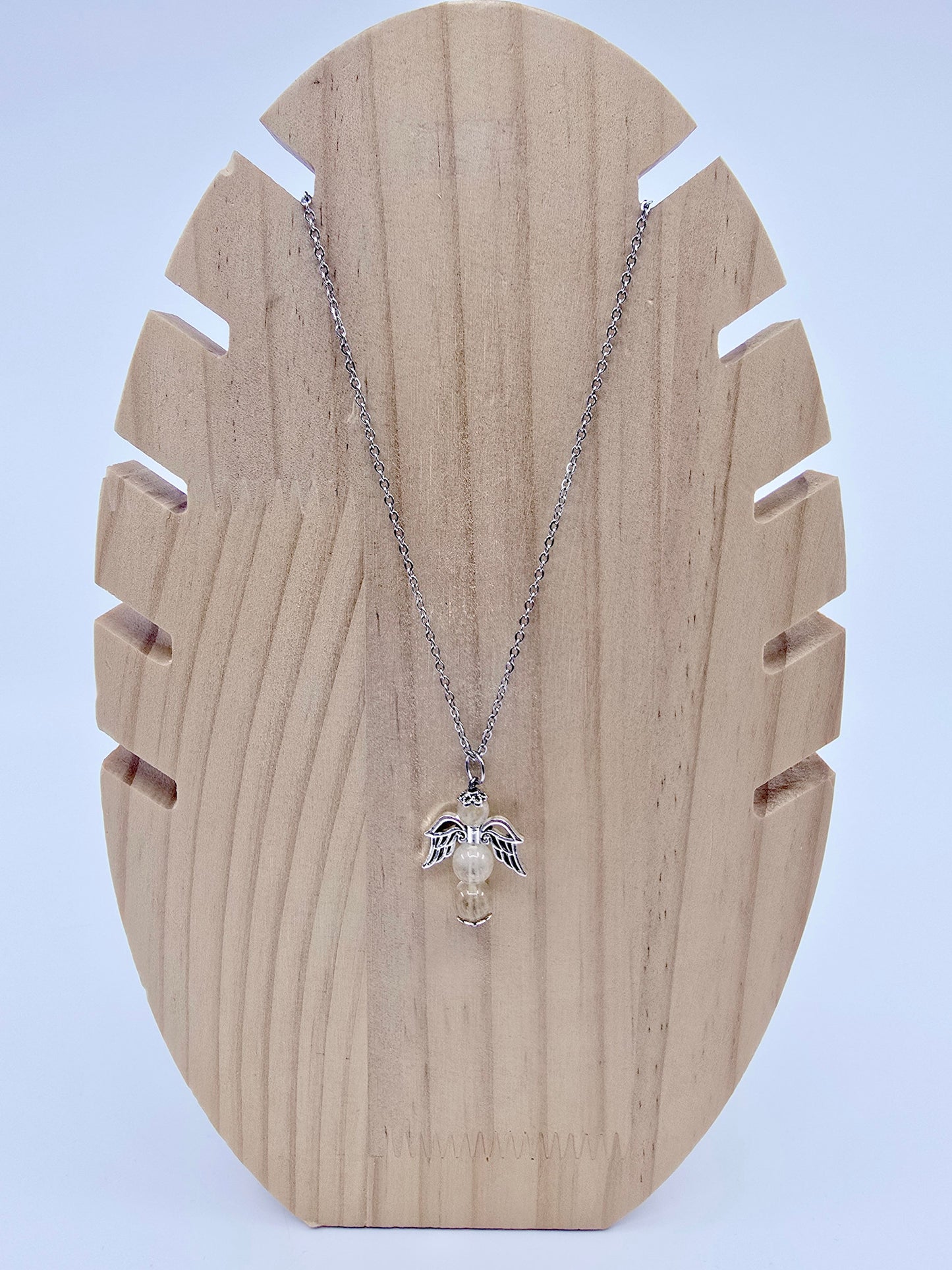 Collier ange porte-bonheur - Citrine