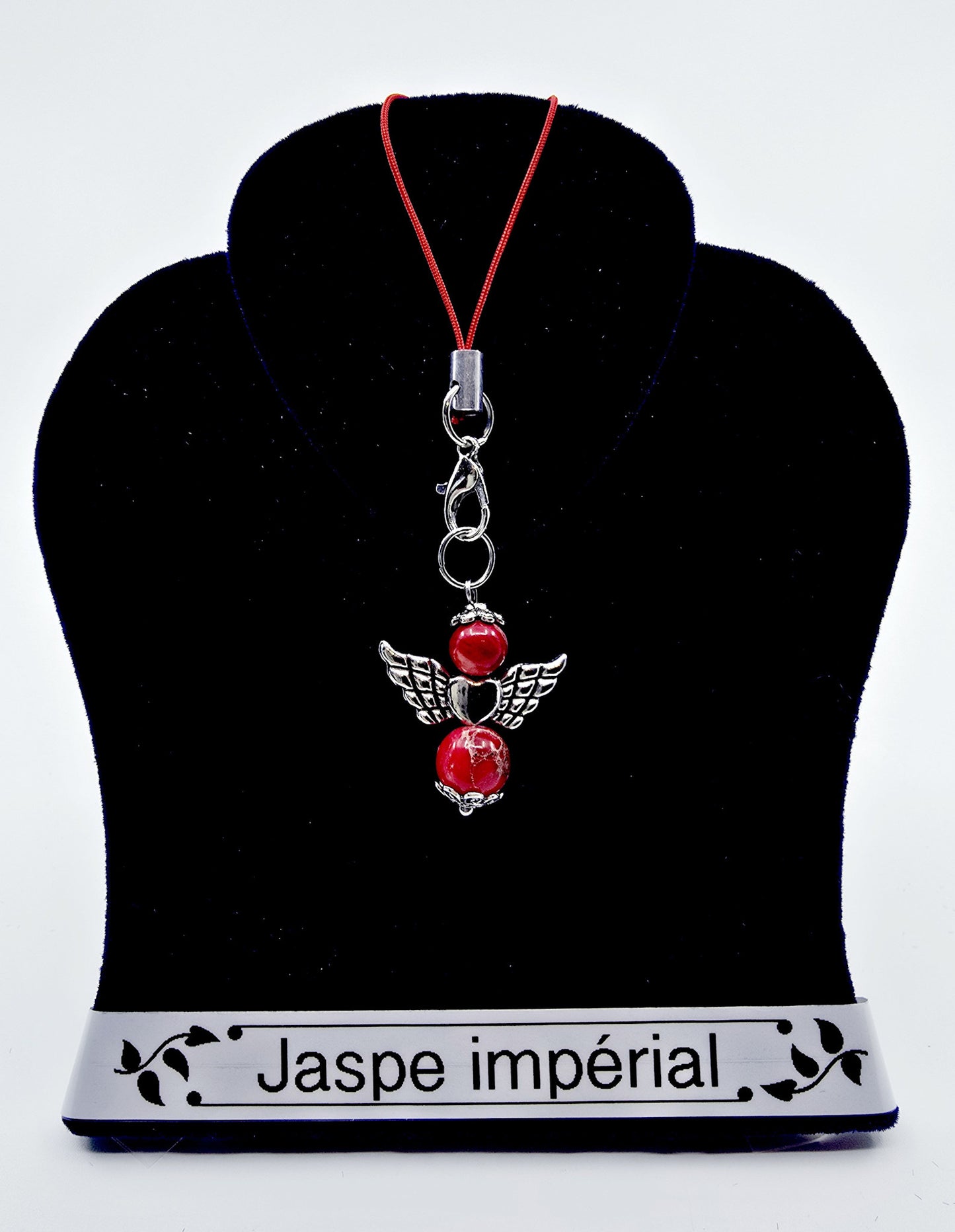 Ange porte-bonheur - Jaspe impérial