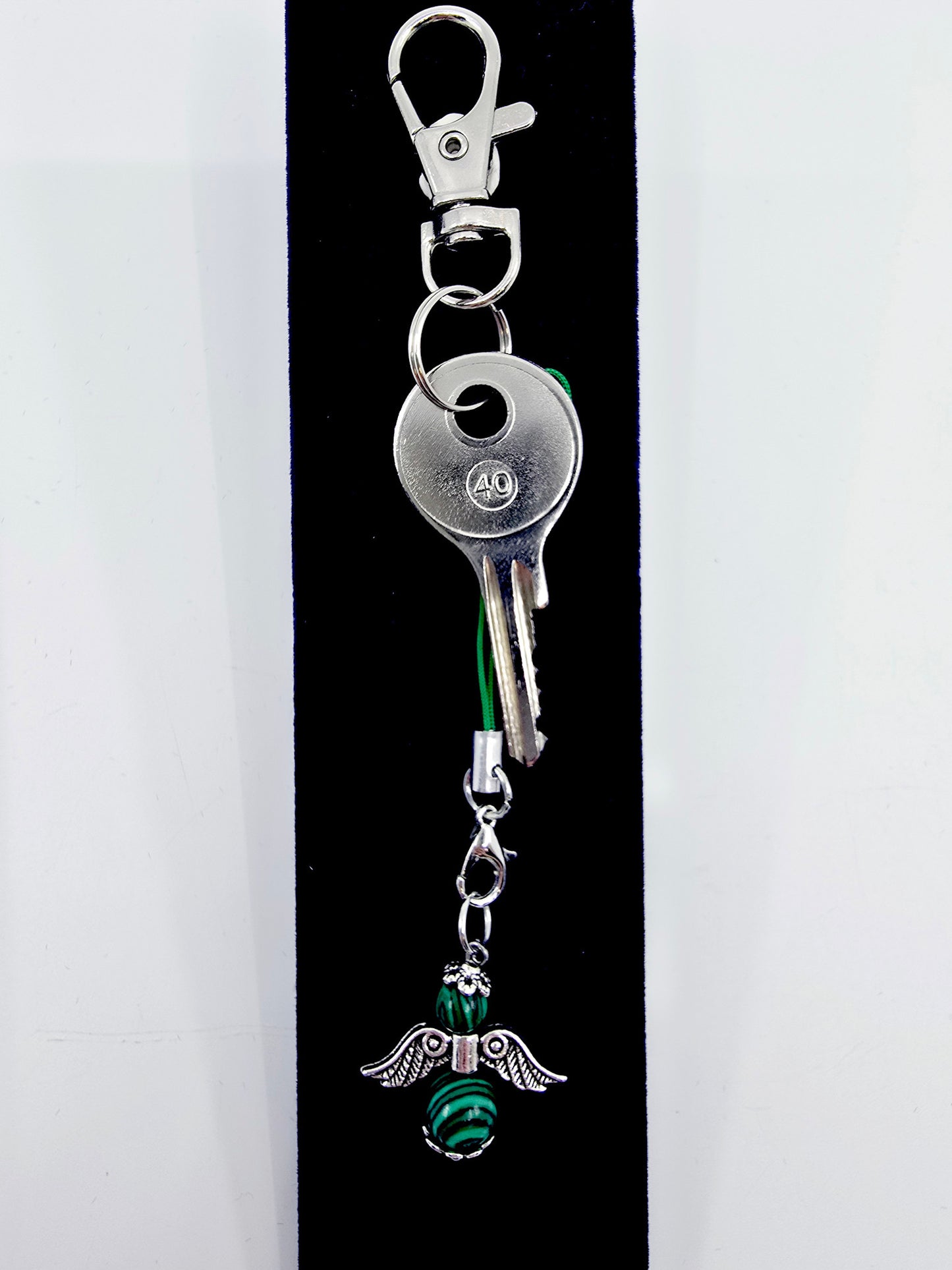 Ange porte-bonheur - Malachite