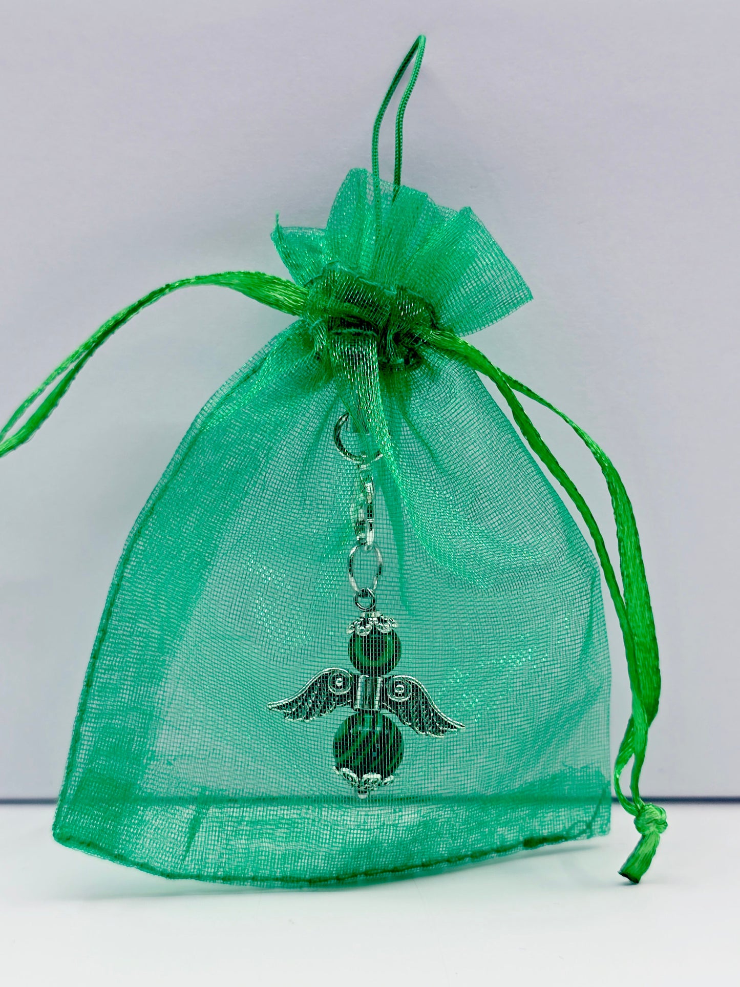 Ange porte-bonheur - Malachite