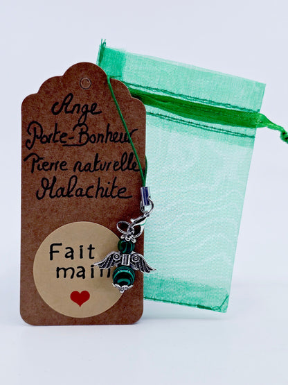 Ange porte-bonheur - Malachite