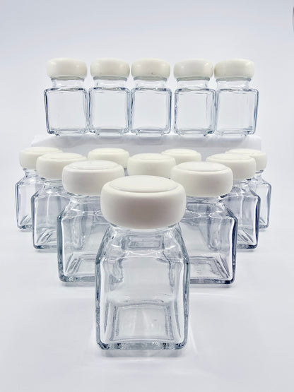 Pot à épices ancien en verre – Ensemble de 15 pièces